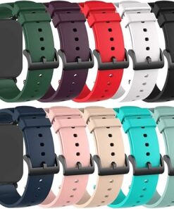 10PACK Bands Compatible for Donerton P22 P32 P36/KALINCO P22 Replacement Watch Straps 20MM Classic Soft Silicone Breathable Quick Fit Wristbands for Donerton & KALINCO P22...