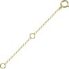 14K Solid Gold Necklace Extender Real 14K Bracelet Extender 2 3 4 Inch Durable Adjustable Chain Gold Anklets Extension for Women 2" 3" 4" (14K Yellow Gold-2 Inch)