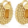 18K Gold Plated Chunky Hoop Earrings for Women Fashion Thick Gold Hoops Set Jewelry for Birthday Christmas Gifts