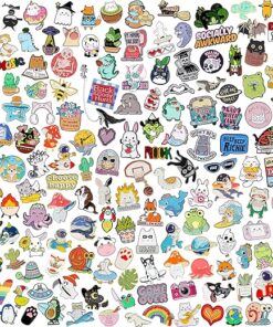 20/40/50 Pcs Cute Enamel Backpack Pins, Funny Anime Enamel Lapel Pins Bulk Set Cool Brooch Button Pins Badge Aesthetic for Backpacks, Bag, Jacket, Kids, Girls, Festival Present...