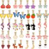 20 Pairs Kids Clip on Earrings for Girls and Kids - Non Pierced Earrings for Girls with No Ear Holes,Cute Animal Clipon Earrings Pack for Little Girls