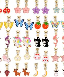 20 Pairs Kids Clip on Earrings for Girls and Kids - Non Pierced Earrings for Girls with No Ear Holes,Cute Animal Clipon Earrings Pack for Little Girls