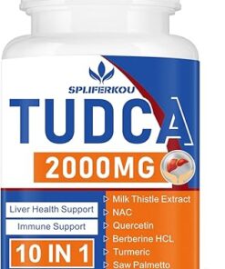 2000mg Tudca Liver Support Supplement, Tudca Bile Salt with Milk Thistle and Nac,60 Capsules for 30 Days,Support for Liver Support, Detoxification,Immune System