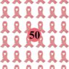 50/100 Pack Breast Cancer Awareness Lapel Pins Pink Hope Ribbon Brooch for Women Girls, Charity Public and Social Event