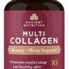 516f9WhnqsL. AC SL1000 Collagen Peptides Pills by Ancient Nutrition, Hydrolyzed Multi Collagen Supplement, Types I, II, II, V & X, Supports Healthy Skin and Nails, Gut Health and Joints, 90 Capsules