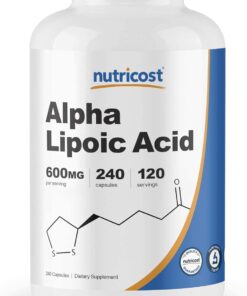 614Z l8sIlL. AC SL1500 Nutricost Alpha Lipoic Acid 600mg, 240 Caps Glutathione 500mg, 240 Caps