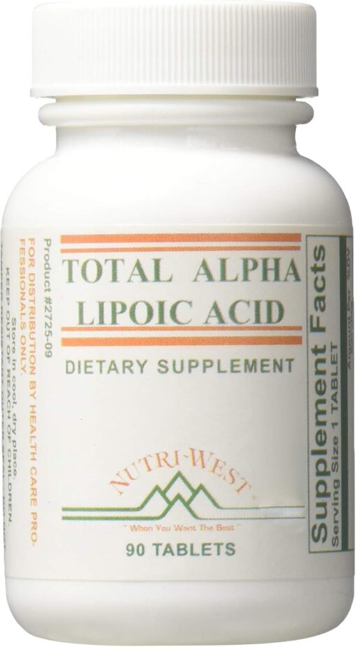 61QfR ipJ9L. AC SL1500 Nutri-West - Total Alpha LIPOIC Acid -90 by Nutri-West