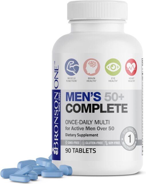 713X6g9dML. AC SL1500 Bronson ONE Daily Mens 50+ Complete Multivitamin Multimineral, 360 Tablets