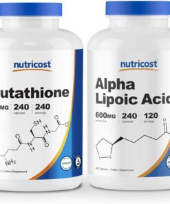 715ESG2H8hL. AC SL1500 Nutricost Alpha Lipoic Acid 600mg, 240 Caps Glutathione 500mg, 240 Caps