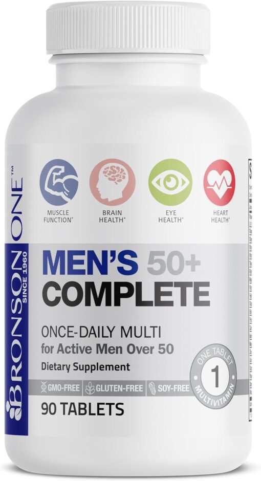 71FGduaLZLL. AC SL1500 Bronson ONE Daily Mens 50+ Complete Multivitamin Multimineral, 360 Tablets