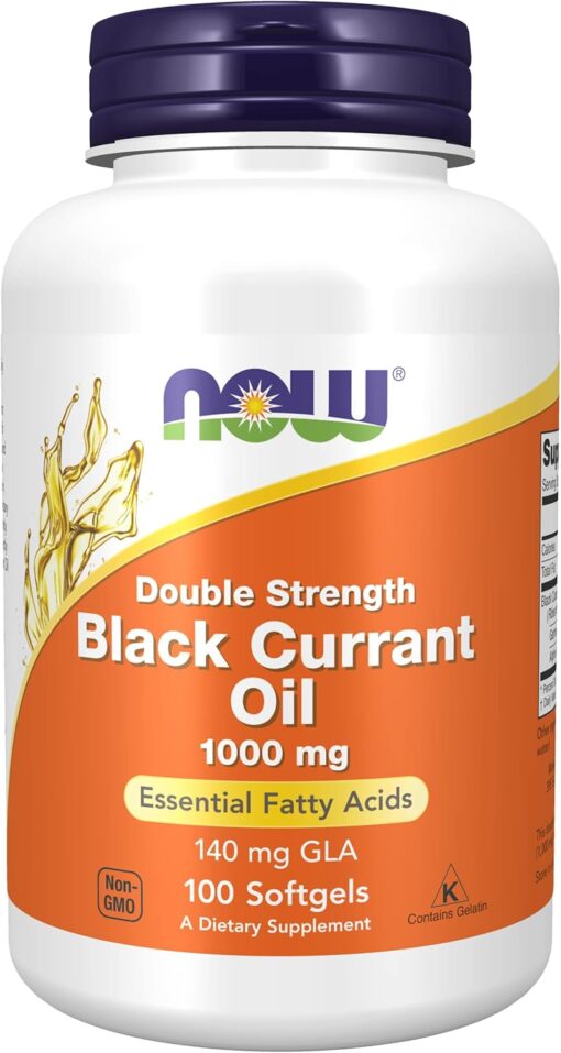 71JrqAbkayL. AC SL1500 Now Foods Black Currant Oil 1000 mg - 100 Softgels 2 Pack