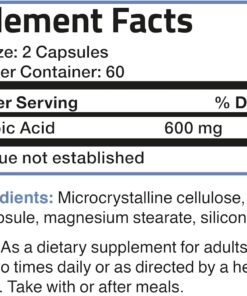 71WnHD4OMHL. AC SL1500 Bronson Alpha Lipoic Acid 600 MG Free Radical Scavenger Supports Antioxidant Health - Non-GMO, 120 Vegetarian Capsules (60 Servings)