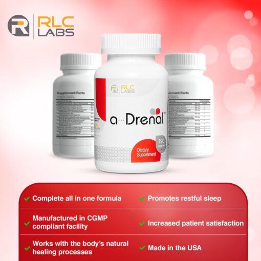 71fNy3FcaPL. AC SL1500 RLC, a-Drenal, Adrenal Support for Stress Relief and Energy, 120 Capsules