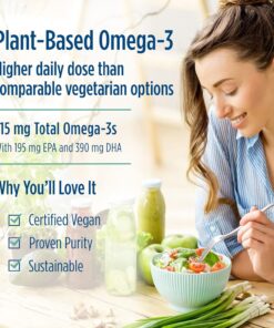 81qpNZMiqvL. AC SL1500 Nordic Naturals Algae Omega - 120 Soft Gels - 715 mg Omega-3 - Certified Vegan Algae Oil - Plant-Based EPA & DHA - Heart, Eye, Immune & Brain Health - Non-GMO - 60 Servings