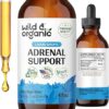 Adrenal Health Daily Support - Natural Adrenal Strength Supplement for Women & Men - Adrenal Liquid Drops Complex with Organic Rhodiola & Ashwagandha Root - Vegan Tincture - 4...