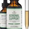 Adrenal Support Supplements (Liquid Drops) - 10 Organic Adaptogens for Adrenal Fatigue (One Month Supply) Cortisol Manager for Stress Relief (10 Apoptogenic Herbs for Adrenal...