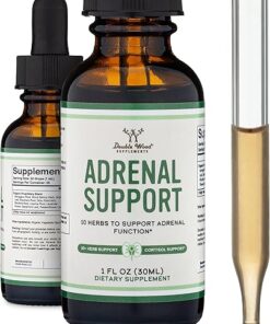 Adrenal Support Supplements (Liquid Drops) - 10 Organic Adaptogens for Adrenal Fatigue (One Month Supply) Cortisol Manager for Stress Relief (10 Apoptogenic Herbs for Adrenal...