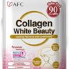 AFC Japan Collagen White Beauty with Marine Collagen Peptide, Glutathione, L-Cystine - 1.5X Better Absorption Than Other Collagen – for Skin Firmness & Whitening– 90 Days Supply's