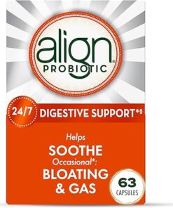 Align Probiotic, Probiotics for Women and Men, Daily Probiotic Supplement for Digestive Health*, #1 Recommended Probiotic by Doctors and Gastroenterologists‡, 63 Capsules