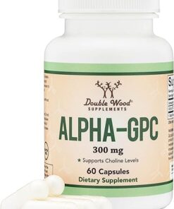 Alpha GPC Choline Capsules - 60 Count, 600mg Servings – Brain Support Aid that Supports Focus, Memory, Motivation, and Energy - (Made in the USA) Brain Support Supplement by...