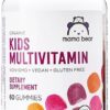 Amazon Brand - Mama Bear Organic Kids Multivitamin, 60 Gummies, 1 Month Supply (Packaging May Vary), Berry, Cherry & Orange