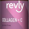 Amazon Brand - Revly Vitamin C, 2500 mg Collagen Peptides per Serving, 90 Tablets, 1 Month Supply