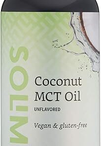 Amazon Brand - Solimo MCT Liquid Coconut Oil, Unflavored, 32 fl oz (Pack of 1)