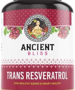 Ancient Bliss Resveratrol Powerful Antioxidant Supplement with Green Tea, Grape Seed Extract, Cardiovascular, Vitality & Immune Support Supplement for Men & Women