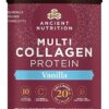 Ancient Nutrition Hydrolyzed Collagen Peptides Powder with Probiotics, Vanilla Multi Collagen Protein for Women and Men with Vitamin C, 45 Servings, Supports Skin and Nails, Gut...