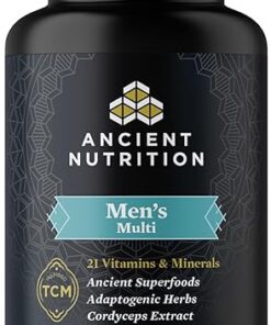 Ancient Nutrition Multivitamin for Men, Multi Men's, Vitamin D, C, E, B12, Zinc, Magnesium, Supports Healthy Immune System and Bone Health, 90 Ct