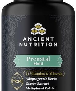 Ancient Nutrition Prenatal Vitamins, Multivitamin for Women with Vitamin C, B12, Magnesium and Folate, Supports Pregnancy and Fertility Health, 90 Ct