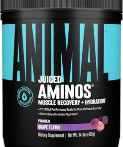 Animal Juiced Amino Acids - BCAA/EAA Matrix Plus Hydration with Electrolytes and Sea Salt Anytime Recovery and Improved Performance - 30 Servings