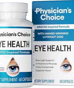 Areds 2 Eye Vitamins - Lutein, Zeaxanthin & Bilberry Extract - Supports Eye Strain, Dry Eyes, and Vision Health - 2 Award-Winning Clinically Proven Eye Vitamin Ingredients -...