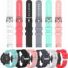 Bands Compatible for AGPTEK LW11/uaue T60,T50S/Kuizil T70/TOZO S3,S5/ENOMIR IDW19/QONBINK L70 Replacement Wristbands Colourful Silicone Bracelet 22MM Quick Release Strap Arm...