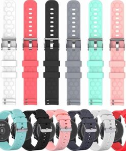 Bands Compatible for AGPTEK LW11/uaue T60,T50S/Kuizil T70/TOZO S3,S5/ENOMIR IDW19/QONBINK L70 Replacement Wristbands Colourful Silicone Bracelet 22MM Quick Release Strap Arm...