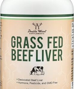 Beef Liver Capsules (1,000mg of Grass Fed, Desiccated Beef Liver per Serving, 180 Capsules, 3 Month Supply) Beef Liver Supplement for Digestion, Immune Health, Energy, and...