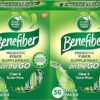 Benefiber On The Go Prebiotic Fiber Supplement Powder for Digestive Health, Daily Powder, Unflavored Stick Packs - 36 Sticks (Pack of 2)