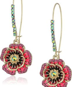 Betsey Johnson Rose Dangle Earring Color