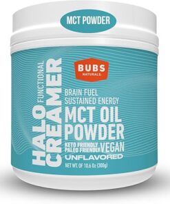 BUBS Naturals MCT Oil Powder - Medium Chain Triglycerides - Keto Vegan & Paleo Friendly - Healthy Coconut Fats + Low Carb - Dairy-Free Energy Source - Perfect for Coffee,...