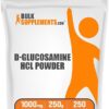 BulkSupplements.com Glucosamine HCl Powder - Glucosamine 1000mg, Glucosamine Supplement, Glucosamine Powder - Gluten Free, 1000mg per Serving, 250g (8.8 oz) (Pack of 1)