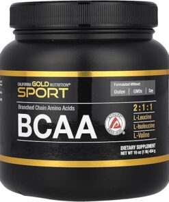 California Gold Nutrition Sport, BCAA Powder, AjiPure®, Branched Chain Amino Acids, 1 lb (454 g)