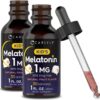 Carlyle Kids Melatonin Liquid | 1 fl oz | Two Pack | Fruit Flavor | Drug Free Childrens Supplement