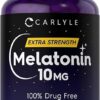 Carlyle Melatonin 10mg | 270 Tablets | Supplement | Drug Free Aid for Adults | Vegetarian, Non-GMO, Gluten Free