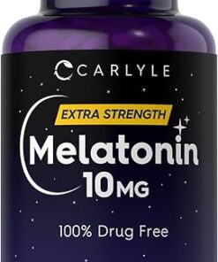 Carlyle Melatonin 10mg | 270 Tablets | Supplement | Drug Free Aid for Adults | Vegetarian, Non-GMO, Gluten Free