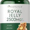 Carlyle Royal Jelly Capsule | 2500mg | 120 count | Non-GMO and Gluten Free Formula | Traditional Supplement