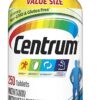 Centrum Multivitamin for Men, Multivitamin/Multimineral Supplement with Vitamin D3, B Vitamins and Antioxidants, Gluten Free, Non-GMO Ingredients - 250 Count