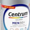 Centrum Silver Men's 50+ Multivitamin with Vitamin D3, B-Vitamins, Zinc for Memory and Cognition - 200 Tablets