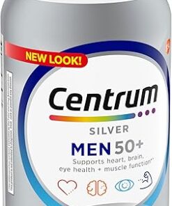 Centrum Silver Men's 50+ Multivitamin with Vitamin D3, B-Vitamins, Zinc for Memory and Cognition - 200 Tablets