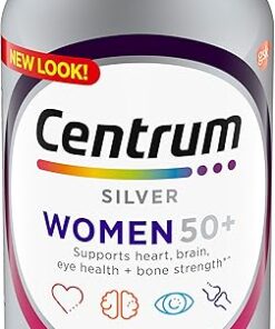 Centrum Silver Women's Multivitamin for Women 50 Plus, Multivitamin/Multimineral Supplement with Vitamin D3, B Vitamins, Non-GMO Ingredients, Supports Memory and Cognition in...