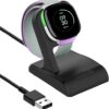 Charger Compatible with Google Fitbit Ace LTE, Anti-Slip Charging Stand Dock with 3Ft USB Cable Cord